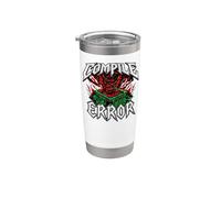 Programmer Coder Compile Error Heavy Metals Skull Vaso térmico de acero inoxidable de doble pared