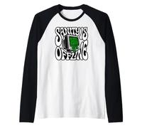 Programmer Coder Sanity Is Offline Retro Tech Camiseta Manga Raglan