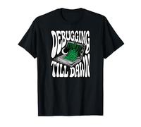 Programmer Debugging Till Dawn Late Night Coding Design Camiseta