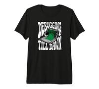 Programmer Debugging Till Dawn Late Night Coding Design Camiseta Premium