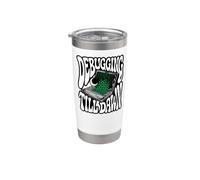 Programmer Debugging Till Dawn Late Night Coding Design Vaso térmico de acero inoxidable de doble pared