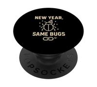 Programmer Developer Coding Humor Software Engineer New Year PopSockets PopGrip Adhesivo