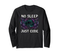 Programmer Hacker No Sleep Just Code Cyberpunk Brain Manga Larga