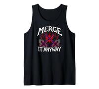 Programmer Humor Merge It Anyway Developer Camiseta sin Mangas