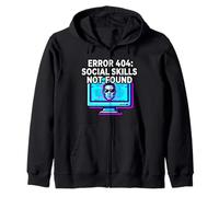 Programmer Introvert Error 404 Social Skills Not Found Sudadera con Capucha