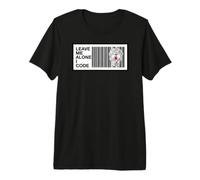 Programmer Leave Me Alone I Code Circuit Skull Camiseta Premium