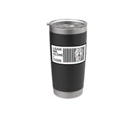 Programmer Leave Me Alone I Code Circuit Skull Vaso térmico de acero inoxidable de doble pared