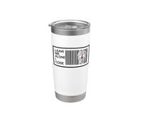 Programmer Leave Me Alone I Code Circuit Skull Vaso térmico de acero inoxidable de doble pared