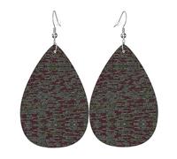 Programmer Programming Code 1 - Pendientes navideños para mujer, aretes de gota de estrella festiva, joyería colgante elegante para celebraciones, One Size, Cuero