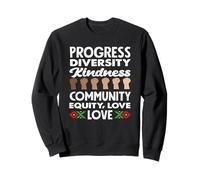 Progreso Diversidad Amor Amor Mes de la Historia Negra Sudadera