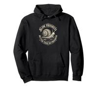 Progreso Lento Mejor Que ningún Progreso Caracol Humor Juego de Palabras Sudadera con Capucha