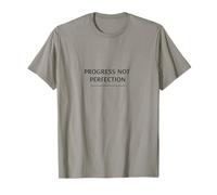Progreso No Perfección Diseño Minimalista Cita Motivacional Camiseta