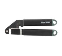 Progress BW09575GEU7 Prensa De Ajo De La Gama Shimmer, Incluye Un Agujero Para Colgar, Utensilio De Cocina De Acero Inoxidable Duradero, Fácil De Limpiar Y Con Mango De Tacto Suave Y Punta Verde