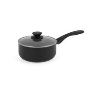 Progress BW12907EU7 Cerámica de Mármol 16 cm Cazo con Tapa - Taza de Cocina Antiadherente con Revestimiento de Mármol Metálico Cerámica, Inducción Adecuada, Aluminio Prensado Ligero