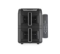 Progress Dual Tier 9L Air Fryer - UK PLUGGED Stacked 2-Tier Fryer, Cook on 4 Layers, 4.5 L Baskets