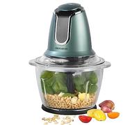 Progress EK3264PSHIMMERGRNWK - Picadora de cristal brillante, 2 ajustes de velocidad incluyendo modo turbo, doble hoja desmontable de acero inoxidable, capacidad de 1,2 litros, 500 W, verde