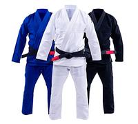 Progress Jiu Jitsu Academy Gi | Kimono BJJ ligero con cinturón blanco gratis | Kimono BJJ para hombres y mujeres | Kimono Jiu Jitsu resistente al desgarro para entrenamiento y competición | Kimono