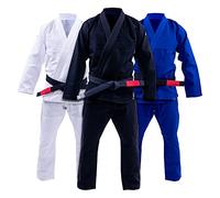 Progress Jiu Jitsu Academy Gi | Kimono BJJ ligero con cinturón blanco gratis | Kimono BJJ para hombres y mujeres | Kimono Jiu Jitsu resistente al desgarro para entrenamiento y competición | Kimono