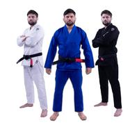 Progress Jiu Jitsu Academy Gi | Kimono BJJ ligero con cinturón blanco gratis | Kimono BJJ para hombres y mujeres | Kimono Jiu Jitsu resistente a desgarros para entrenamiento y competición | Kimono
