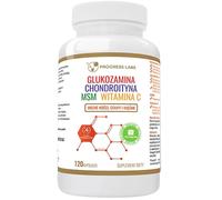 Progress Labs Glucosamina, Condroitina, MSM y vitamina C - 120 cápsulas