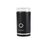 Progress Molinillo de café y especias - Molino de granos de café, operación con un solo toque, cuchilla de acero inoxidable, tapa transparente, capacidad de 70 g, nueces y semillas, 180 W