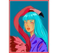 Progress, NO Perfection: Graph Paper Notebook (120 Pages, Squared Grid, 7.44” x 9.69”): Aesthetic flamingo Notebook, Graph paper notebook for notes, math, drawing, bullet journaling, and more.