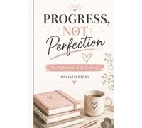 Progress, Not Perfection: 110 Blank Pages | 6x9Inches | Journal & Notebook Gift Ideas, Trendy Quotes, For Girls, Office Employees, Boss, Coworkers, Colleagues & Best Friend