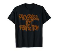 Progress Not Perfection Graffiti Motivational Art Camiseta