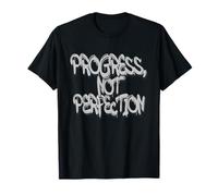 Progress Not Perfection Graffiti Motivational Art Camiseta