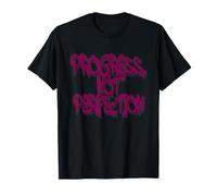 Progress Not Perfection Graffiti Motivational Art Camiseta