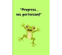 Progress not perfection: Inspirational notebook