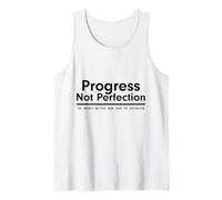 Progress Not Perfection Inspirational Self Improvement Camiseta sin Mangas