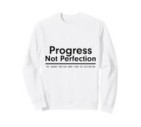 Progress Not Perfection Inspirational Self Improvement Sudadera