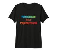 Progress Not Perfection Motivational Inspirational Mindset Camiseta Premium