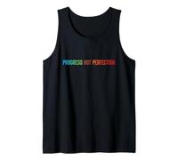 Progress Not Perfection Motivational Quote Inspire Mindset Camiseta sin Mangas