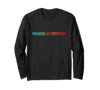 Progress Not Perfection Motivational Quote Inspire Mindset Manga Larga