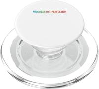 Progress Not Perfection Motivational Quote Inspire Mindset PopSockets PopGrip para MagSafe