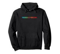 Progress Not Perfection Motivational Quote Inspire Mindset Sudadera con Capucha