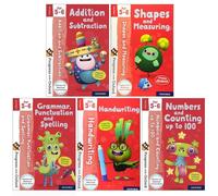 Progress with Oxford Series Collection Juego de 5 libros (edad 5-6) (Números y conteo, fonética, números y conteo, formas y medidas, escritura a mano, tiempo y dinero)