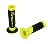 PROGRIP 732 Doble Densidad Road Grips Manejas Grips Abierto Negro/Amarillo Neón