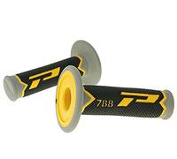 ProGrip 788 MX - Juego de empuñaduras de triple densidad, color negro, gris y amarillo