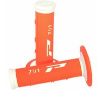 Progrip 791 Agarre Doble Densidad Agarre Gomas De Manillar Blanco/Naranja Neón