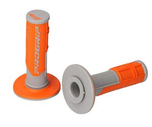 Progrip 801 Agarre Doble Densidad Grips Agarre Gomas De Manillar Gris/Naranja