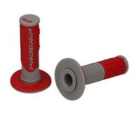 Progrip 801 Agarre Doble Densidad Grips Agarre Gomas De Manillar Gris/Rojo
