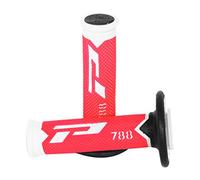 PROGRIP Puños Mx 788-216 - Triple Densidad - Blanco/Rojo/Negro
