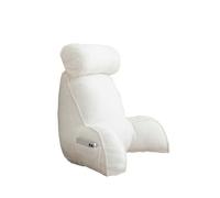 PROHEL Teddy Esponjoso Cálido Respaldo de Lectura Mejorado con Almohada para el Cuello para Leer Viendo la TV, Brazos Suaves Soporte Lumbar para Muñeca Cojín Almohada de Descanso para Cama, Funda
