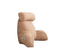 PROHEL Teddy - Respaldo de lectura cálido y esponjoso mejorado con almohada para el cuello para leer y ver la televisión, brazos suaves, cojín de soporte lumbar y para muñeca, almohada de descanso