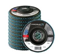 PROINOX - DISCO DE LÁMINAS ZIRCONIO 125x22mm │10 Unidades │PARA METALES, ACERO INOXIDABLE (P40)