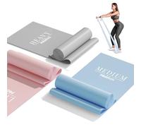 PROIRON Bandas Elasticas Fitness [Set de 3], 2M,Cintas Elasticas con 3 Niveles de Resistencia para Pilates, Crossfit, Estiramientos, Musculacion, Piernas, Brazos, Fuerza