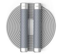 PROIRON Cuerda Saltar Mango de Aluminio 1LB, Súper Espesor 7 mm Comba Saltar para Boxeo y Fitness, Autoajustable Cuerda Saltar Crossfit Hombre y Mujer, Jump Rope Skipping - 3M (Gris)